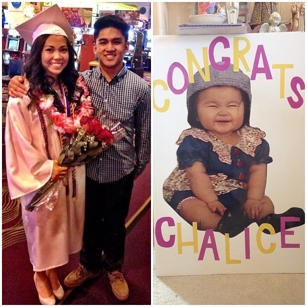 Congratulations to my little cousin for graduating with honors from high school!