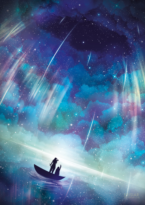 dablacksaiyan: wordsnquotes: Stunning Surreal Skyscape Illuminated With Galactic Colors The celestia