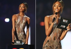 officialstevenmeisel2:  a-state-of-bliss:  Jourdan Dunn in Julien MacDonald @ Brit Awards 2016  God is so real y'all 