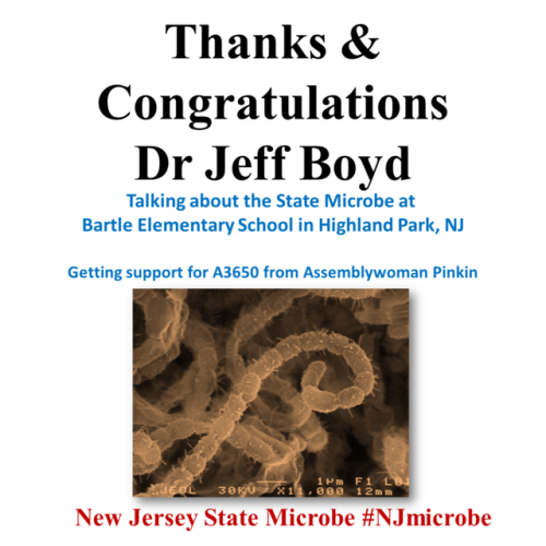 Microbial School OutreachRutgers Professor Dr Jeff Boyd took time from his busy schedule to talk abo