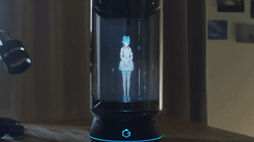 prostheticknowledge:  Gatebox Japanese product from Vinclu features Pepper’s Ghost style hologram display for an anime artificial intellegence personal assistant:   Gatebox is the world-first virtual home robot with which you can spend your everyday