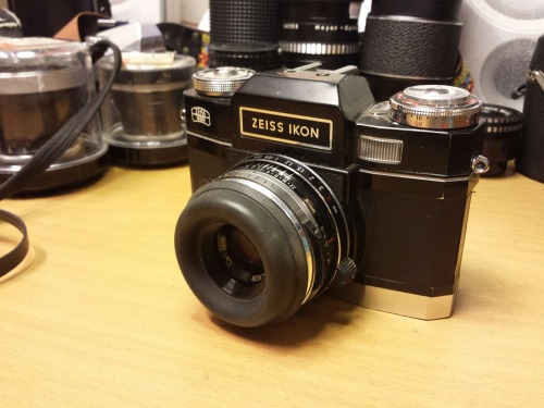 Zeiss Ikon Contaflex Super BC Rare Black Version SLR Camera, 1965