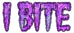 "I Bite" Glowtext - Transparent Background. Feel Free To Use!