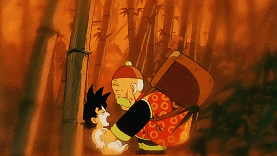  dragon blog z — Goku recordando al abuelo Gohan 🧡