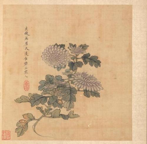 Paintings after Ancient Masters: Chrysanthemum, Chen Hongshou, 1598, Cleveland Museum of Art: Chines