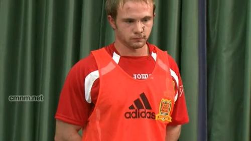 chainedstraightmale:  GROPED SOCCERPLAYER : JON ( CMNM )The board get a close look at Jon’s massive muscular pecs they can’t  help themselves from whipping down his shorts and getting their hands  all over him. Watch video in my bdsm / fetish blogspot