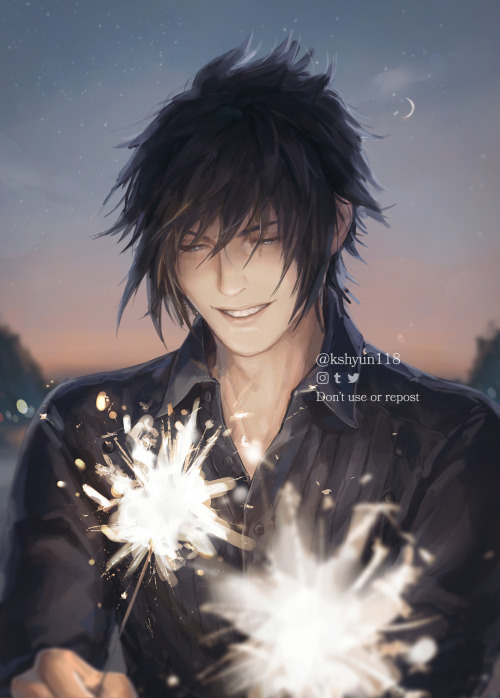 kshyun118:Moon and Night (for FFXV Episode Sunset event)