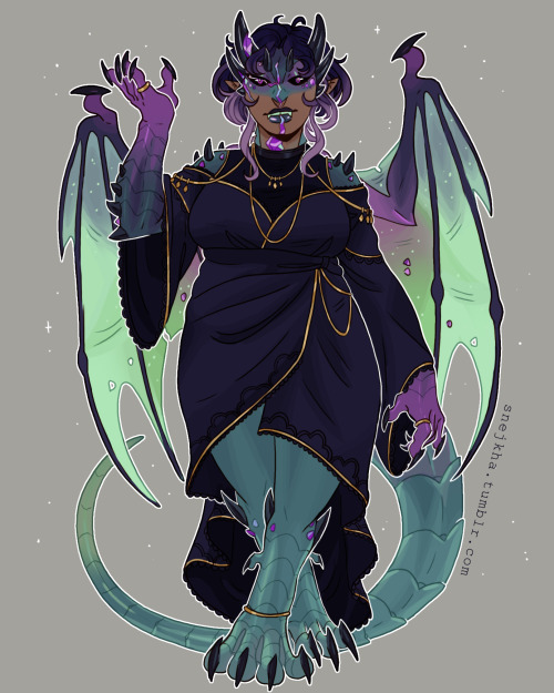 snejkha:  Humanized version of a dragon adopt for @boginki // Thank you so much//