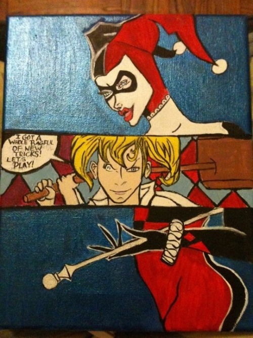 drhquinn:  Giveaway number 2 The great miss harleen quinzel aka harley quinn Ready set blog! Go go go go!!!!!