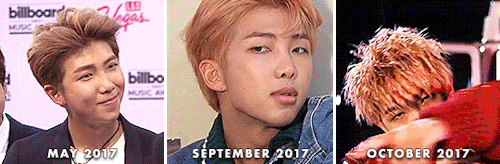 Namjoons Hair Over The Years