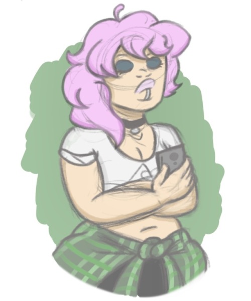 p0tat0pill0w:mindless doodles of some pretty girls