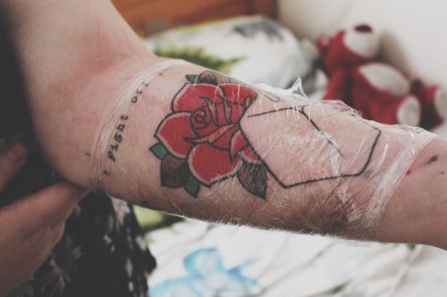 moshmallow:  yourfavouritedevilentenduBefore it got finished but still! :)submit your tattoos here