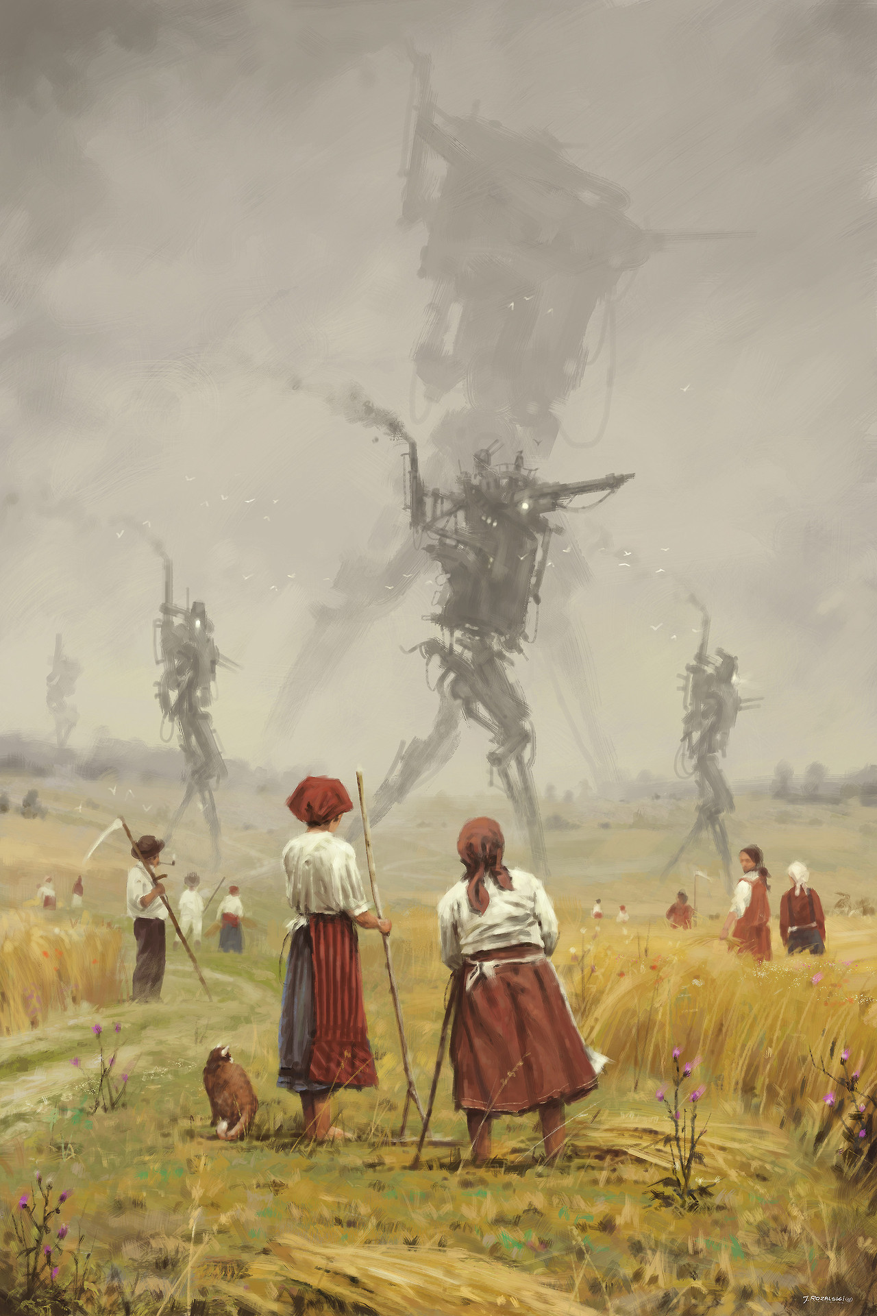 quarkmaster:    1920 - The march of the Iron ScarecrowsNew painting from my World