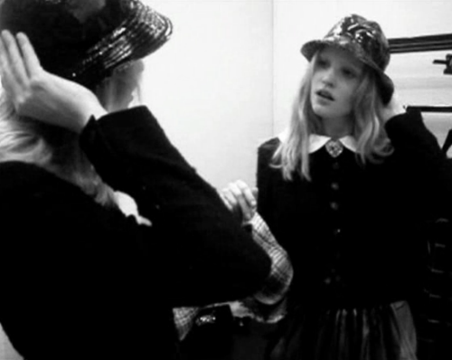 danielallenc:  fitting room follies lara stone baptiste giabiconi karl lagerfeld chanel 2009 