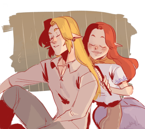 cockybusiness: SCREAMS Whenever I can and I catch a @linkeduniverse update, I like making a doodle f