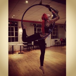 cervenafox:  Second ever Ariel hoop lesson