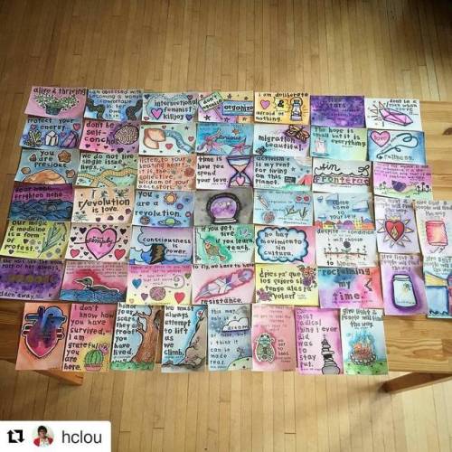 #Repost @hclou (@get_repost)・・・this is what 45 commissioned watercolor postcards look like when comp