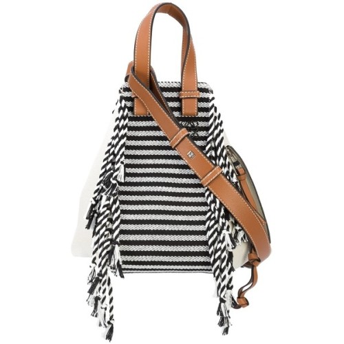 Loewe Small Hammock Bag With Fringe ❤ liked on Polyvore (see more white fringe purses)