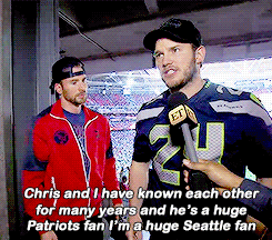 mockingday:(x)Can we taking about how funny it is that Chris Evans is a Patriots fan!