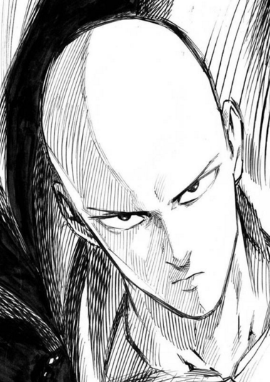 eyedelater:  saitama’s 3 face modes lowest detail: Egg. highest detail: Hot. moderate