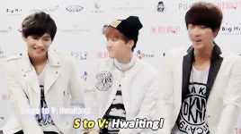 jung-koook:   when the members need to say a message to each other/one another  