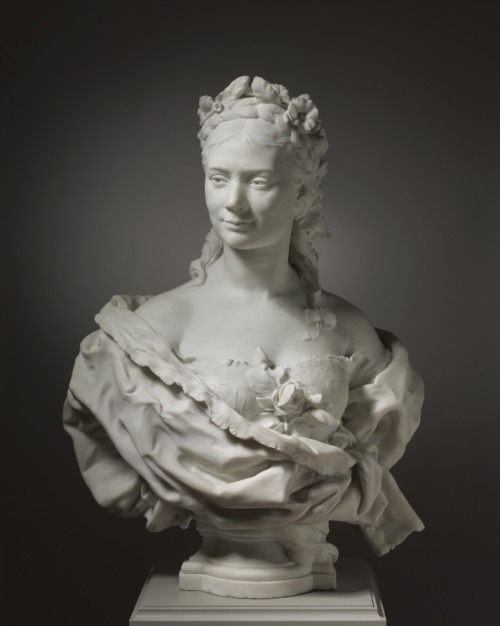 cma-modern-european-art: Bust of a Lady (possibly Fanny Coleman), Jean-Baptiste Carpeaux , 1872, Cle