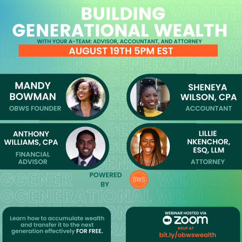 We’re giving you the keys to Build Generational Wealth for FREE!Join us this Thursday, August 19th a