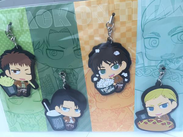 Close-ups of some official merchandise released in conjunction with the 2nd SnK