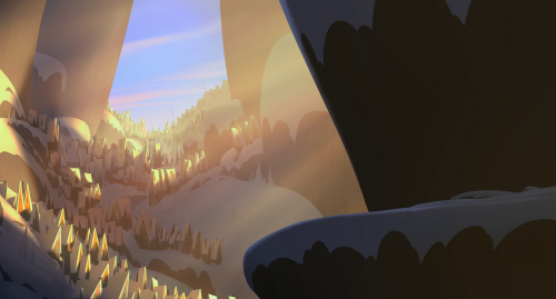 the-muse-of-animation:The Magic of Animation ~ Sun lighting in the scenery of Klaus