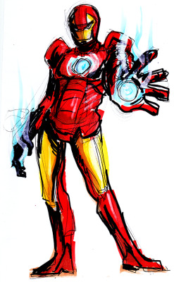 dilfosaur:  i drew ironman as fast as i could from memory and now i’m gonna look for food 