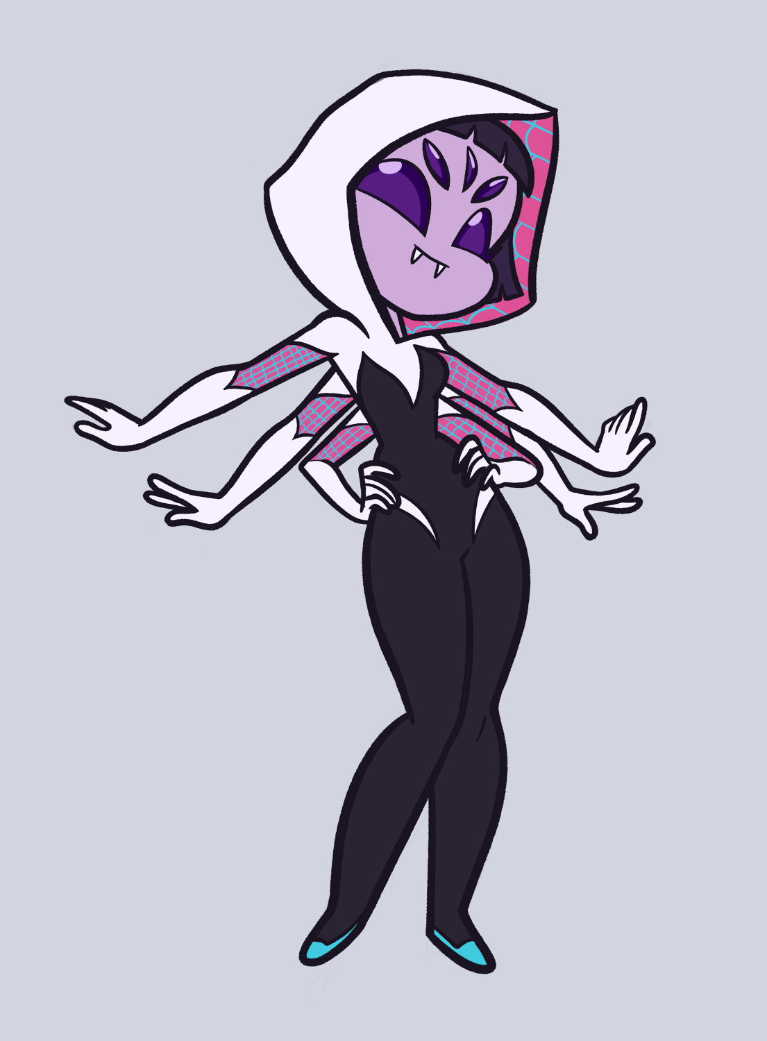 khuzangsketch: Gwen somehow turned to a donut-making spider-lady-thing. Follow me