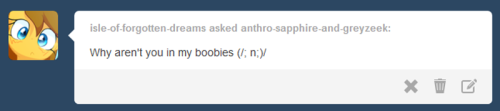 anthro-sapphire-and-greyzeek:  ‘I’m sorry, but now I am’ TT3TT  OMG! >w<