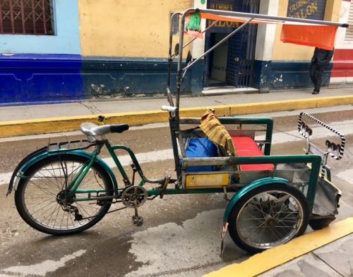 Transporte local, Puno, 2017.Actually bicycle rickshaws like this one are now almost exclusively fo