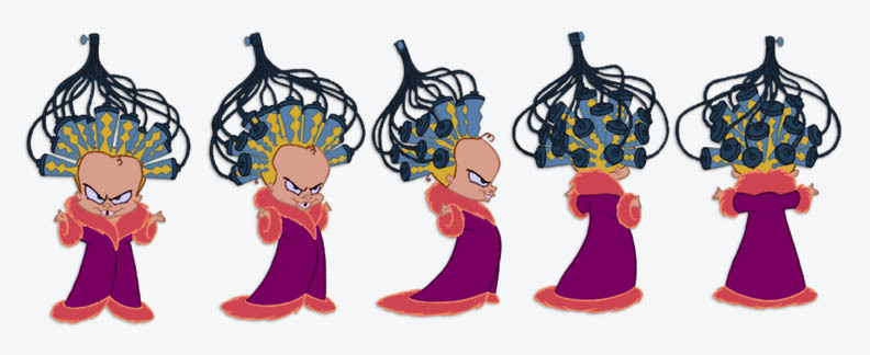 catsdontdance-unit:    Colored model sheet of Darla Dimple