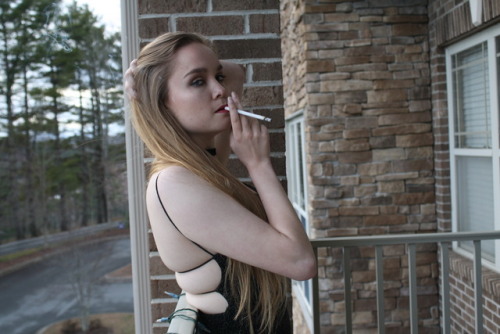 leathersmoke81:Brooke - VS120 smoking &amp; teasing!