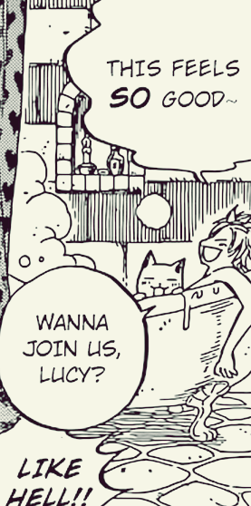 aniheartneelia:“Wanna join us, Lucy”Natsu misses something else, too. XD