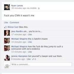 sturmtruppen:  oceanicsteam:  Because our 24/7 news media can’t actually do journalism, CNN, MSNBC, FOX and others have all just helped ruin someone’s life because they posted headline pictures of the wrong fucking Ryan Lanza. Facebook groups calling