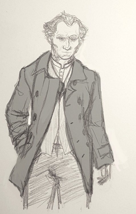 toketsumira: Sketch of Emiel Regis inspired by @velvettodraws ’s modern universe. I Love the i