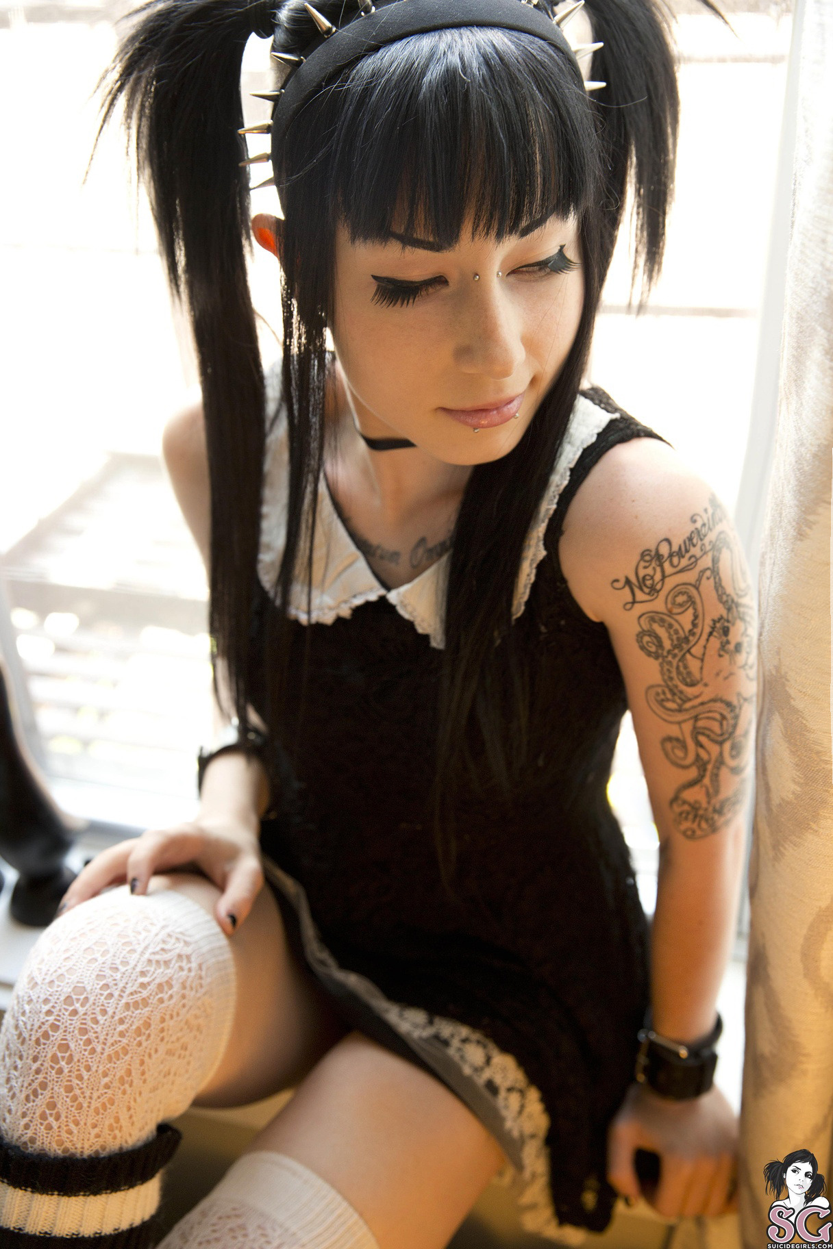 porphyriasuicide:  Little Black Dress by Azera just went up on Suicide Girls in Member
