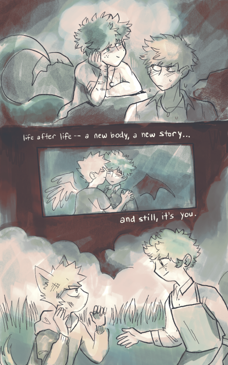 i never got to post this one on hereit’s a reincarnation au but with many monster lives ;u;it was my