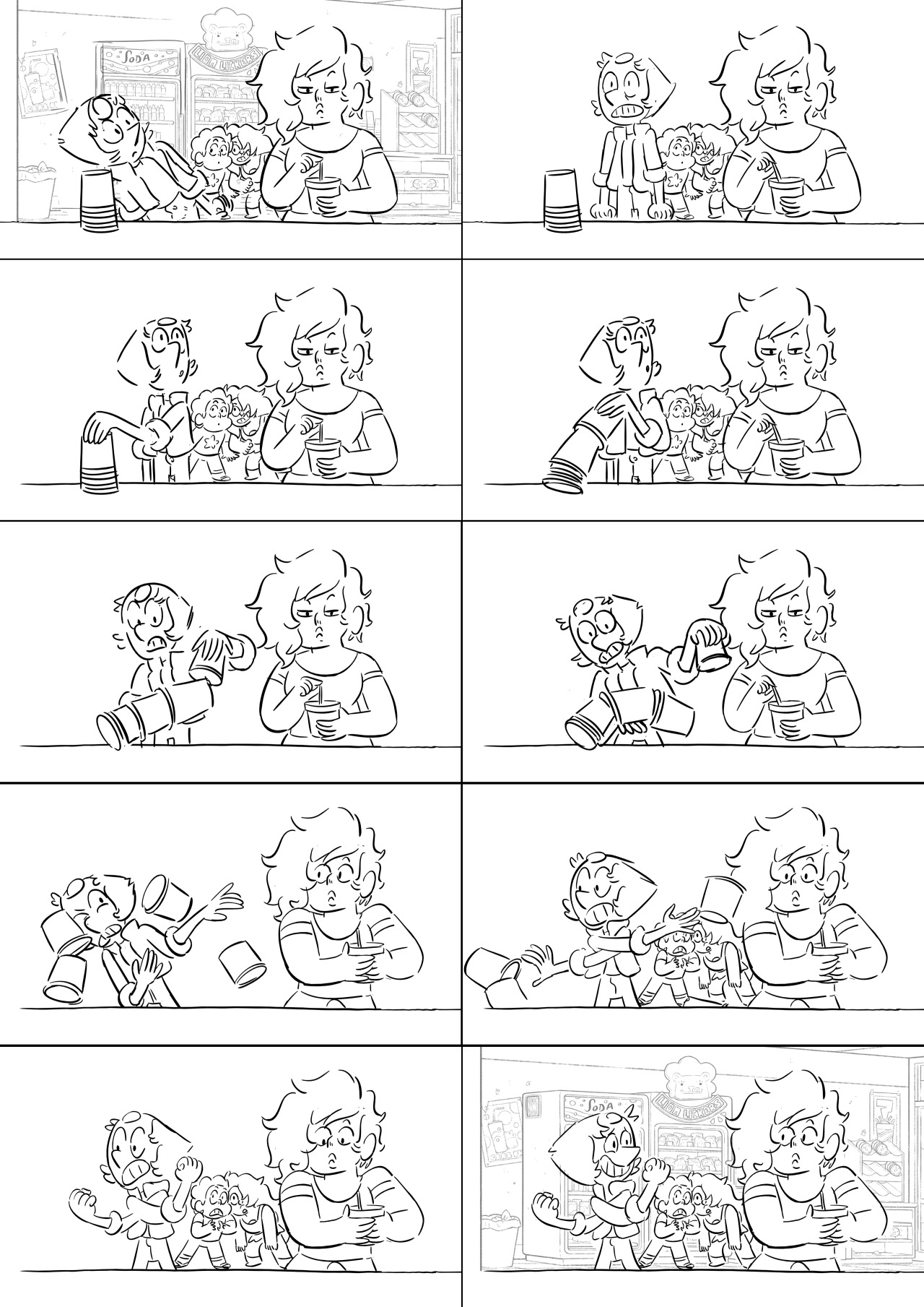 ben-levin:  Here are some boards I did from the Steven Universe episode “Last One