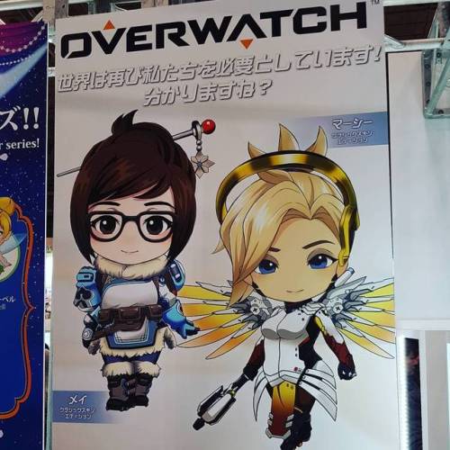 Overwatch nendos? Where&rsquo;s tracer? #wf2017 #overwatch #nendoroid #mei #mercy #mercyoverwatch #m