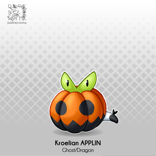 Kroelian APPLINGhost/DragonThe Pumpkin PokemonAbilities: Harvest/Unnerve - Heatproof (HA)Dex: "It Makes
