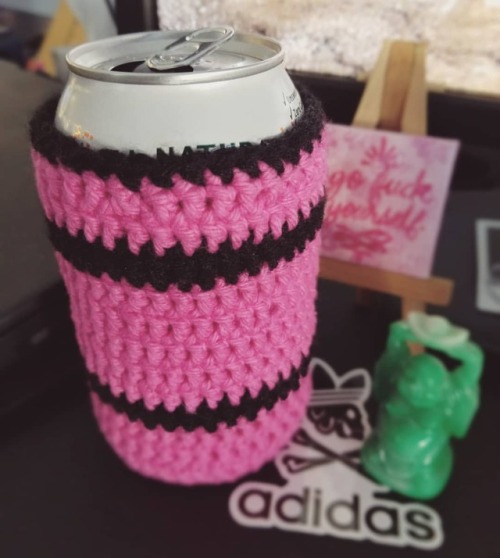 Coworker coming in clutch with a #homemade #koozie #crochet #workwife #atx #austintexas #smoothb