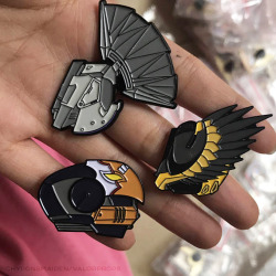 chyronsmaiden:  Remember those exotic helmets I drew last year? Now you can get them in pin form! Available HERE!More designs coming soon!