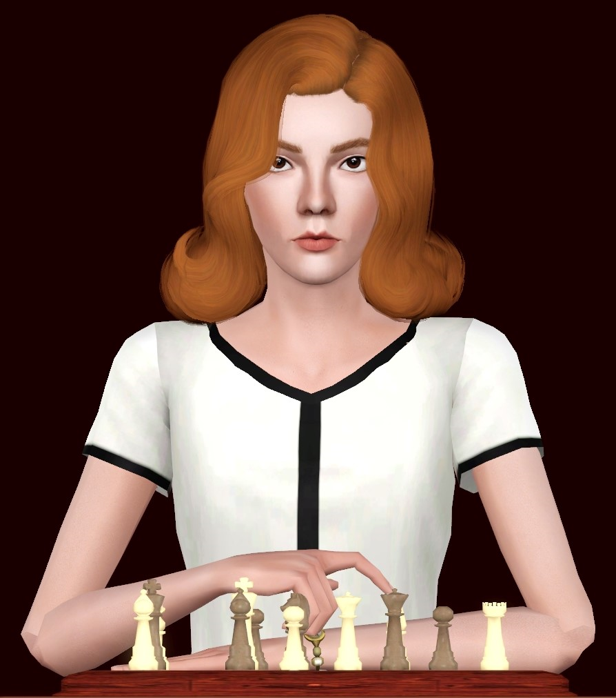 I made Beth Harmon from The Queen's Gambit! : r/Sims3