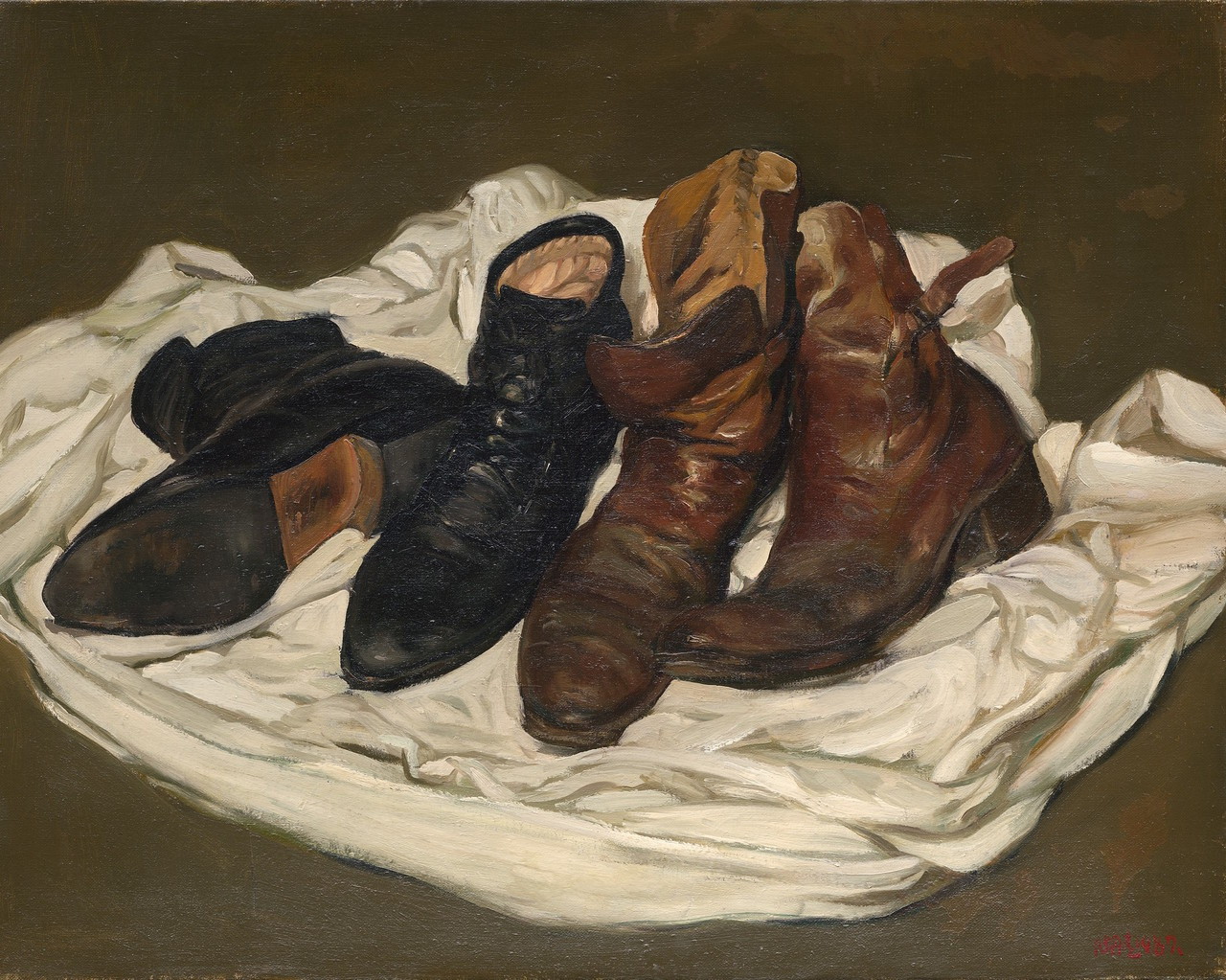 livingtrophies:Chen Daquing   Chen Danqing (Chinese-American, born 1953), Leather