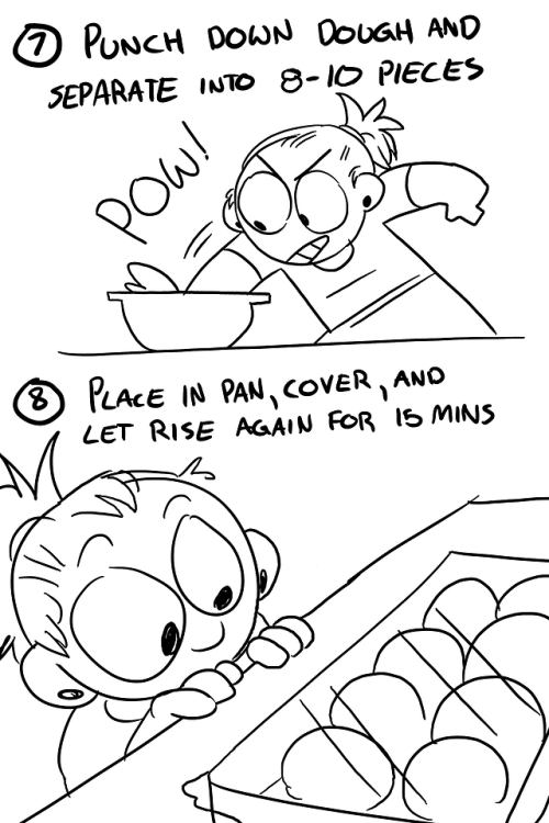 criedmurphy:1 hour bread roll zine! The file for this got corrupted and I had to redo the last few p