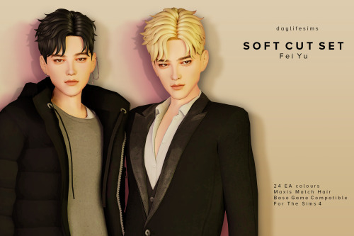 SOFT CUT SET - Fei Yu Hairtyle inspired by the actor Chen Fei Yu. This is my favourite hair of this 