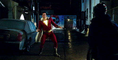 Oh, hey! What’s up? I’m a superhero.SHAZAM! (2019), dir. David F. Sandberg.